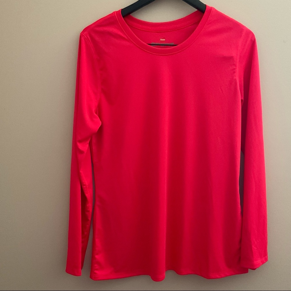 5/$25 Hanes Sport Performance Tee Pink XL